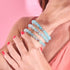 Blue Kiwi | .925 Sterling Silver | Bubble Glass Bracelet